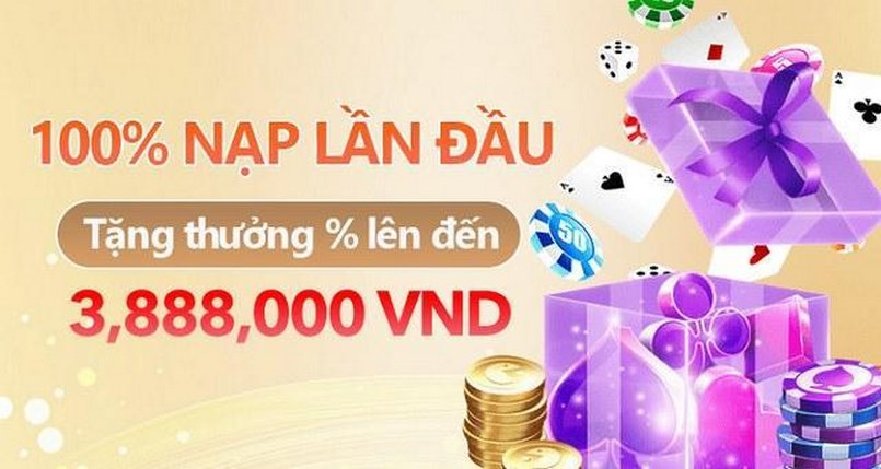 Thưởng 100% cho lần nạp vốn đầu tiên